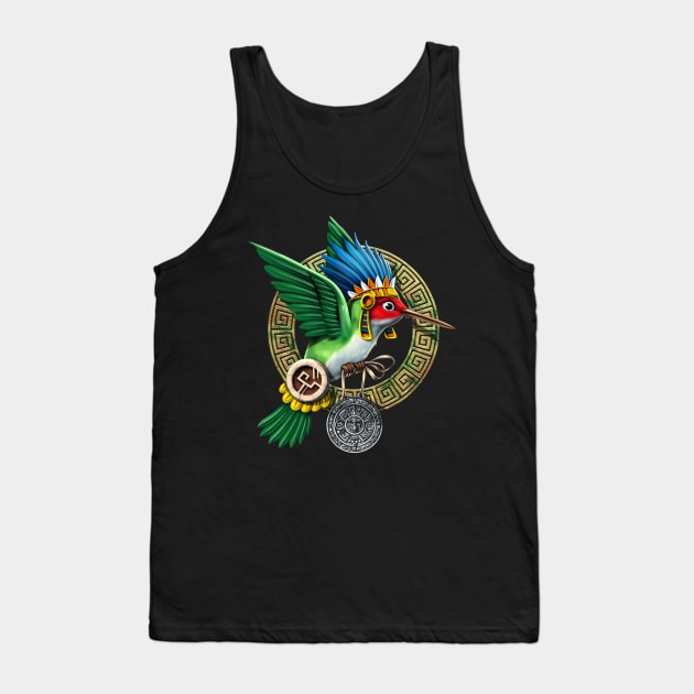 Aztec Hummingbird Tank Top by underheaven